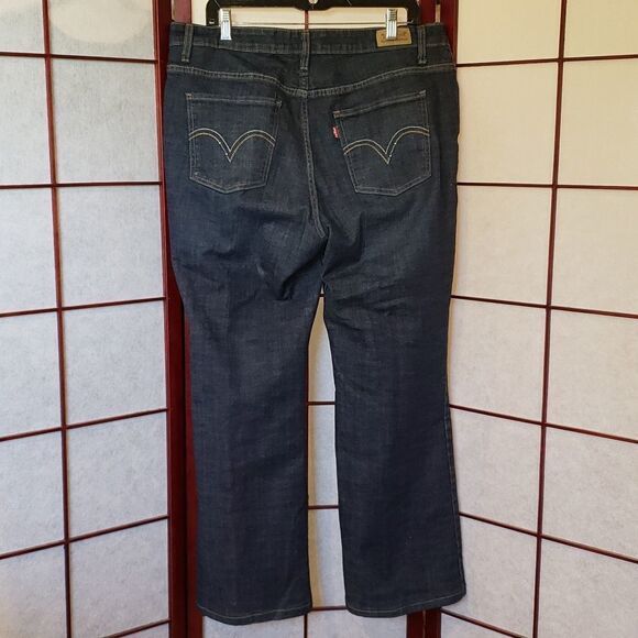 Levi's 580 Boot Cut Dark Wash Denim Jeans - Picture 9 of 12